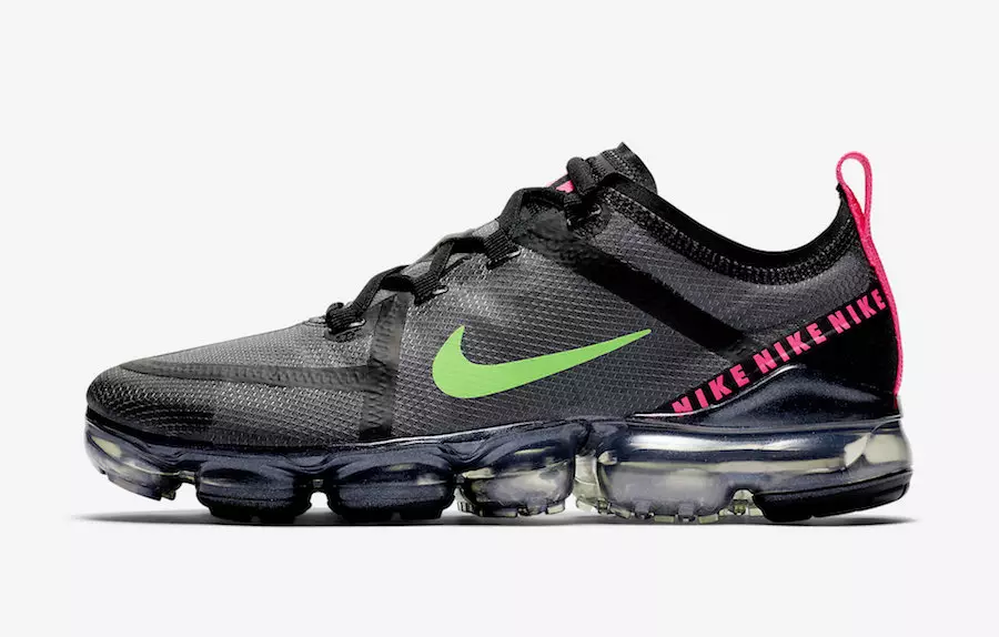 Nike Air VaporMax 2019 Black Hyper Pink Scream Green CQ4610-001 Թողարկման ամսաթիվ