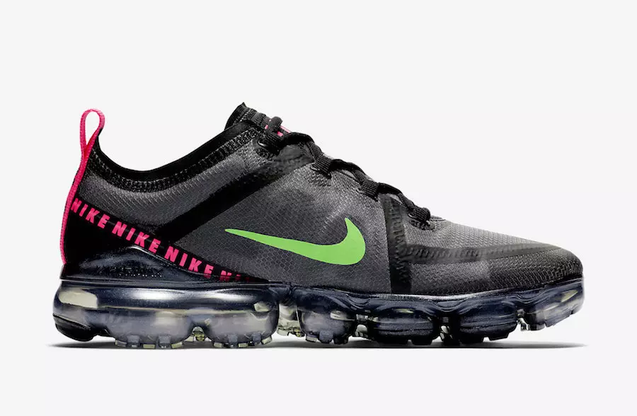 Nike Air VaporMax 2019 Black Hyper Pink Scream Green CQ4610-001 Թողարկման ամսաթիվ