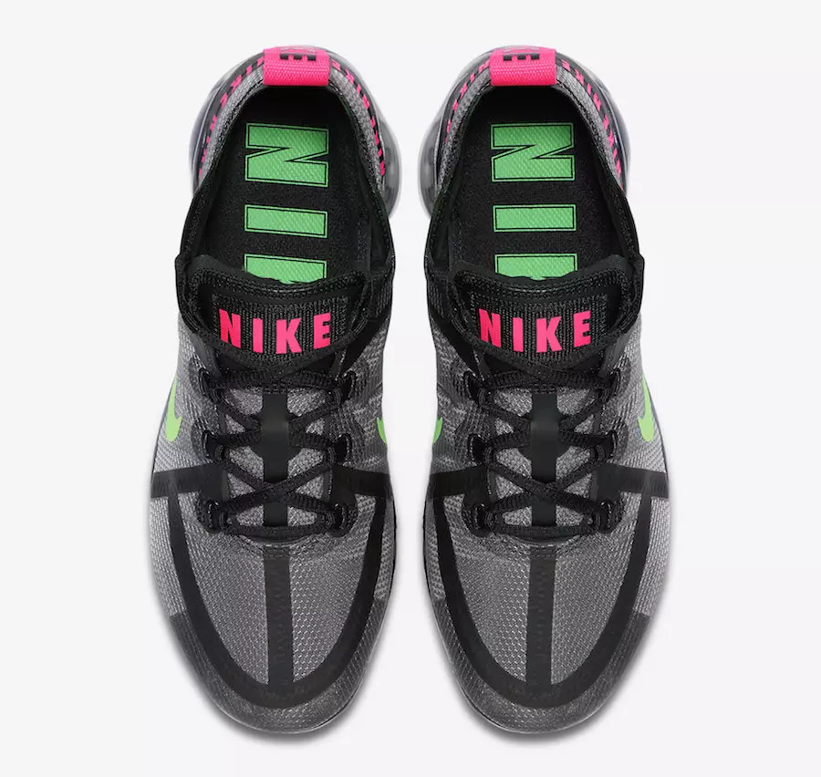 Nike Air VaporMax 2019 Black Hyper Pink Scream Green CQ4610-001 Data de llançament