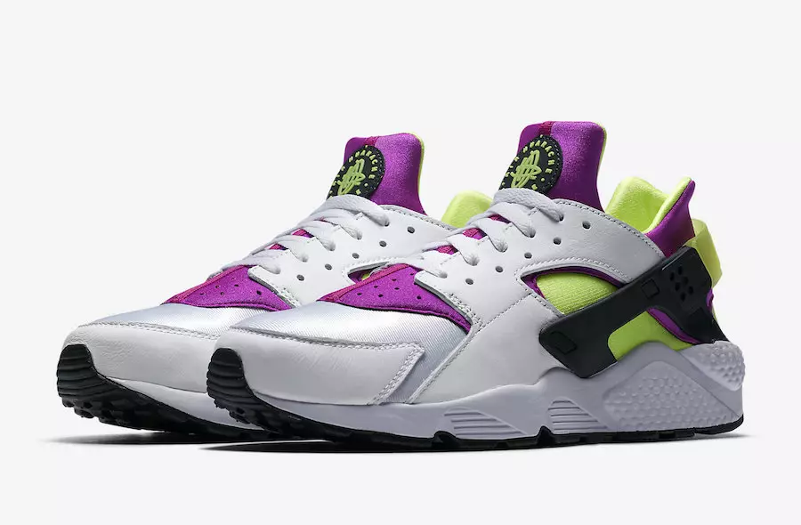 Nike Air Huarache Neon Yellow Magenta AH8049-101 Dáta Eisiúna