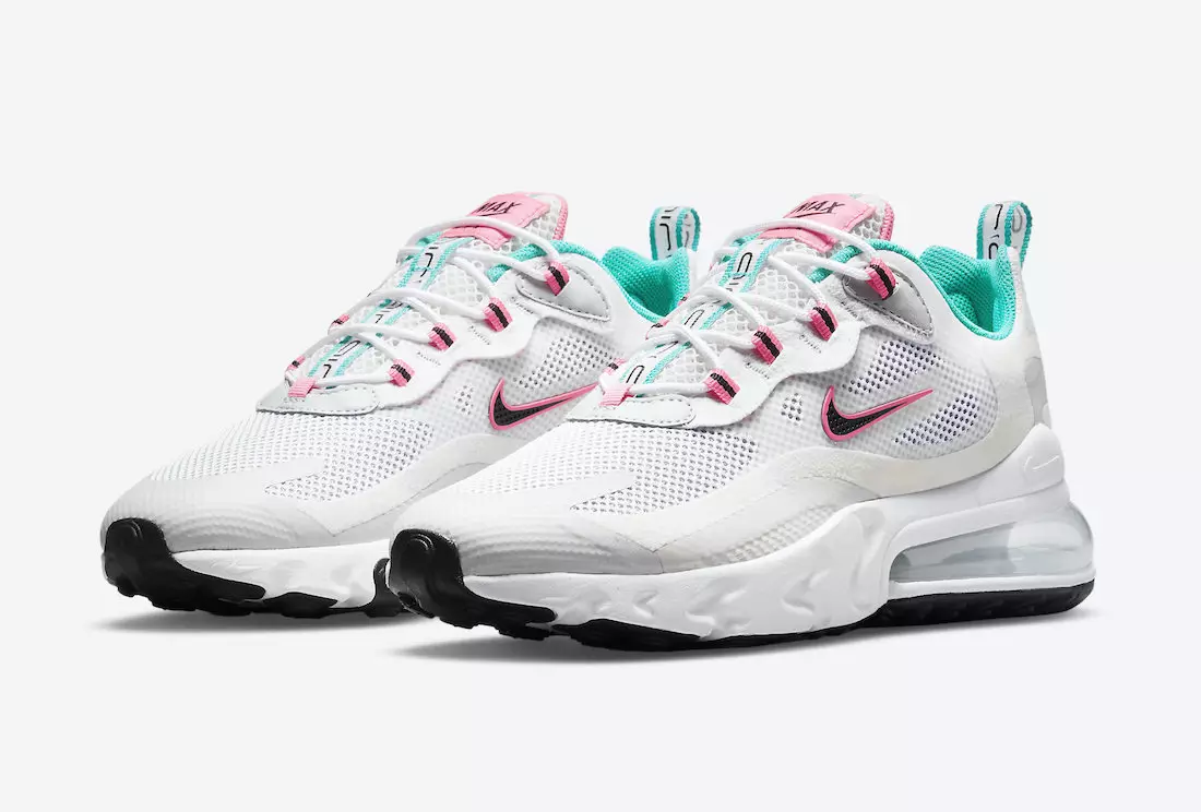 Dromchlaí Imoibríocha Nike Air Max 270 le Teal agus variant bándearg