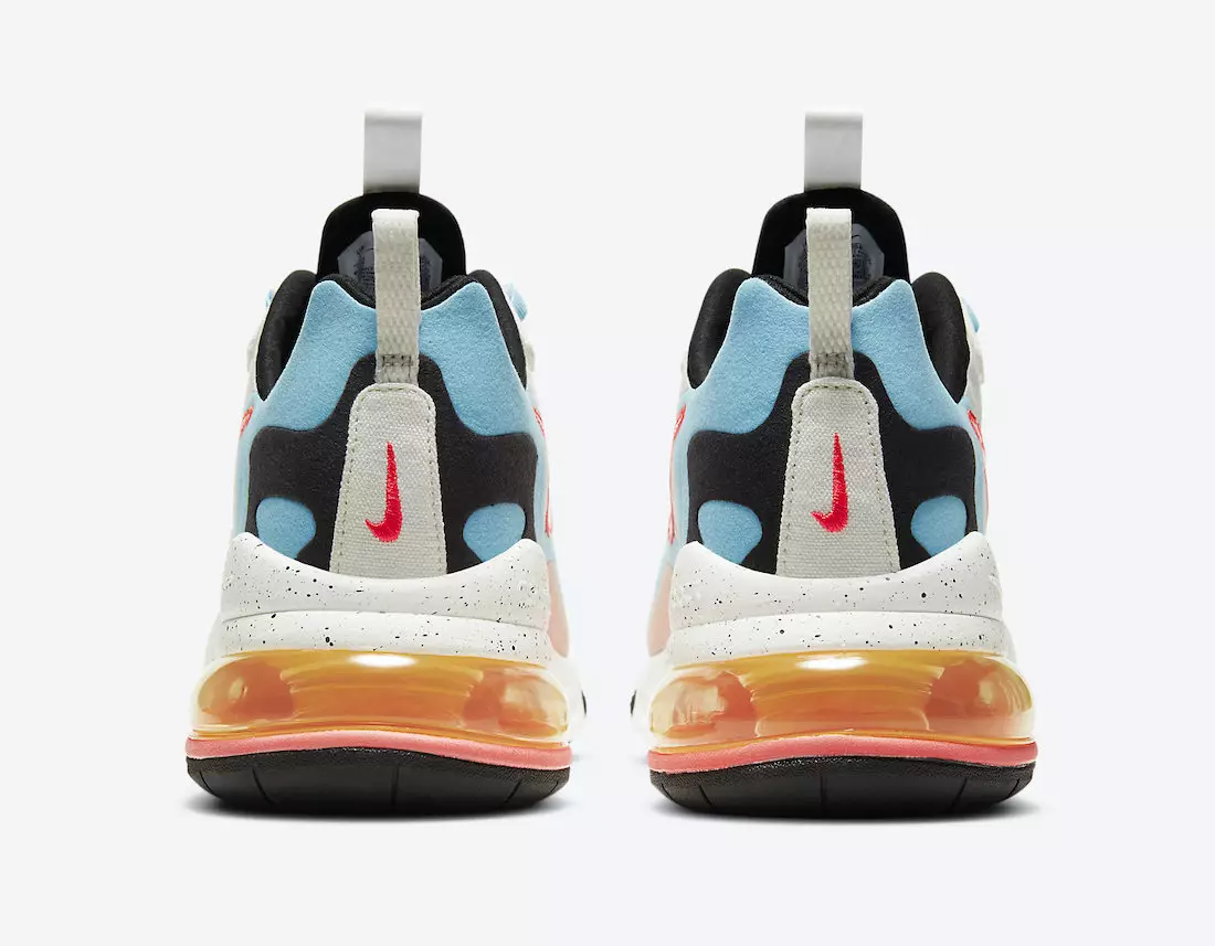 Nike Air Max 270 React The Future သည် Air DD8498-161 ဖြန့်ချိသည့်ရက်စွဲတွင်ဖြစ်သည်။