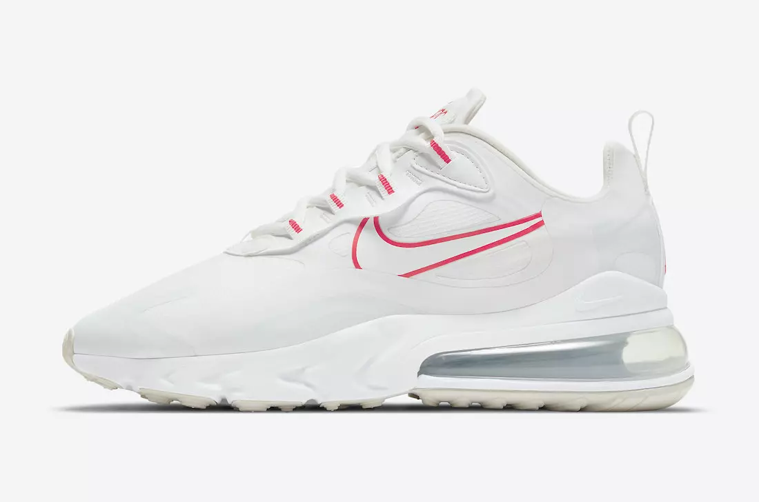 Nike Air Max 270 React White Pink CV8818-101 გამოშვების თარიღი