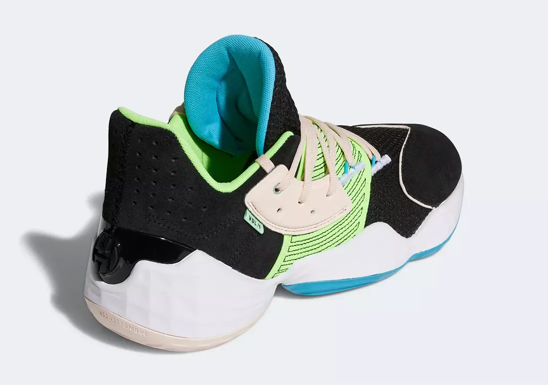 adidas Harden Vol. 4 Sort Signal Grøn FY0874 Udgivelsesdato