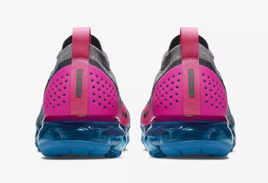 Nike Air VaporMax 2 Gunsmkoke အပြာရောင် Orbit ပန်းရောင်ပေါက်ကွဲမှု 942843-004