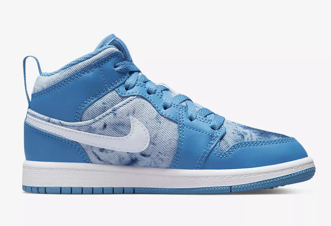 Air Jordan 1 Orta Yuyulmuş Denim DM8952-400 Buraxılış Tarixi