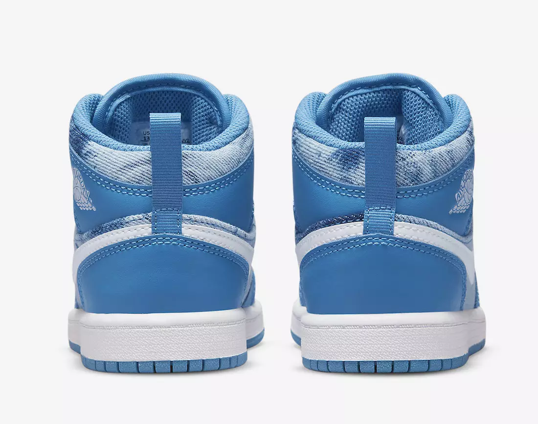 Air Jordan 1 Mid Washed Denim DM8952-400 გამოშვების თარიღი