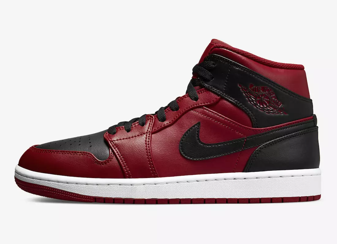 Air Jordan 1 Mid Reverse Bred 554724-660 Izdošanas datums Cena