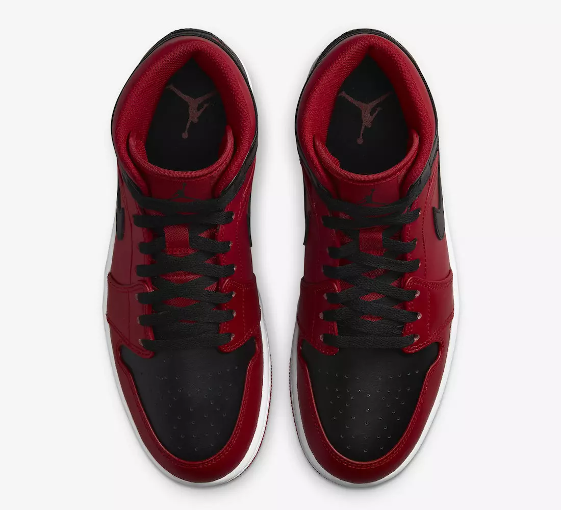 Air Jordan 1 Mid Reverse Bred 554724-660 Data de lançamento Preço