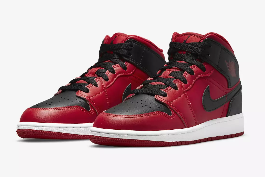 Air Jordan 1 Mid Reverse Bred 554724-660 Väljalaskekuupäev