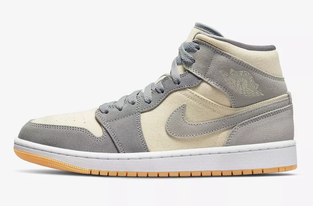 Air Jordan 1 középszürke velúr gumi DN4281-100 Megjelenési dátum