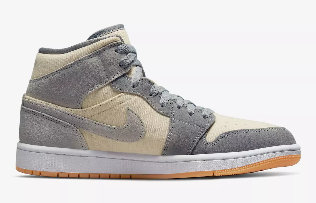 Date de sortie de la Air Jordan 1 Mid Gris Suede Gum DN4281-100