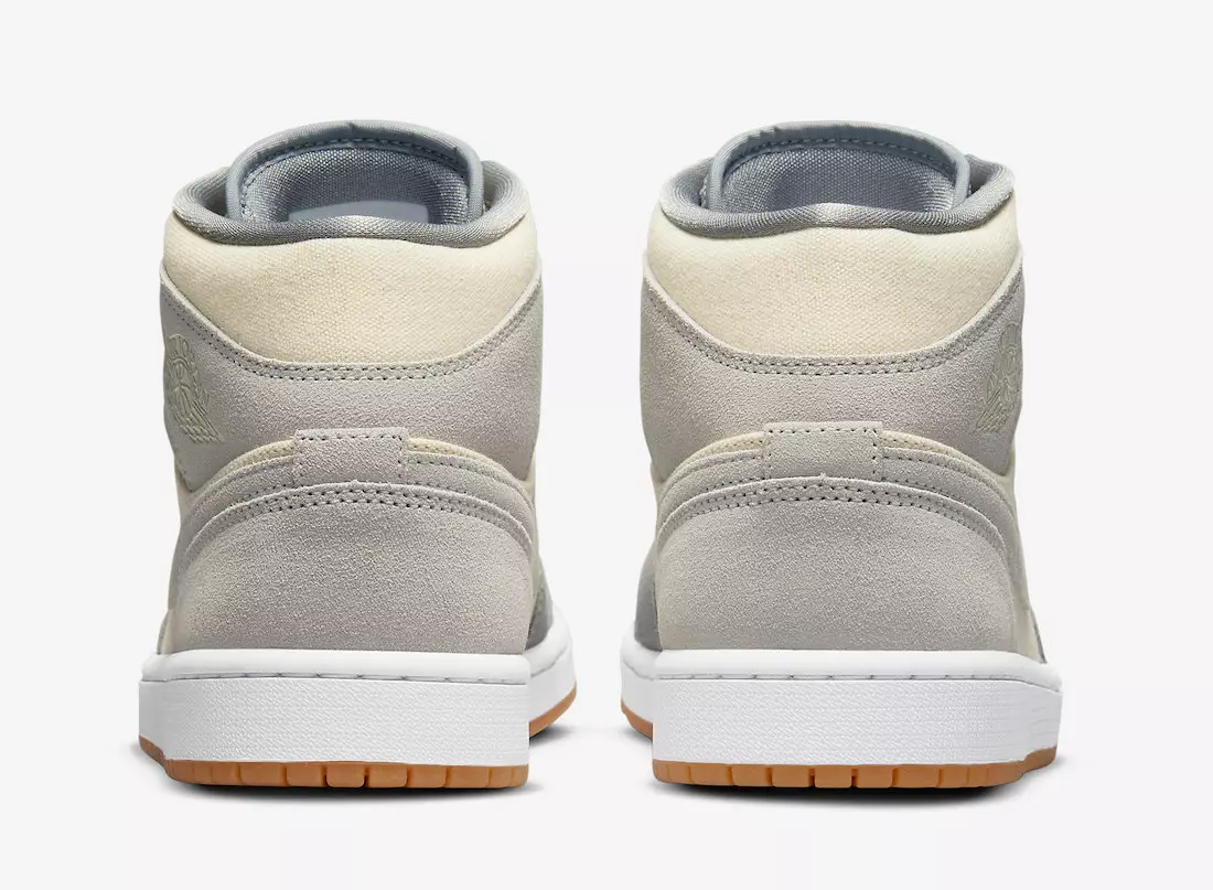 تاریخ انتشار Air Jordan 1 Mid Grey Suede Gum DN4281-100