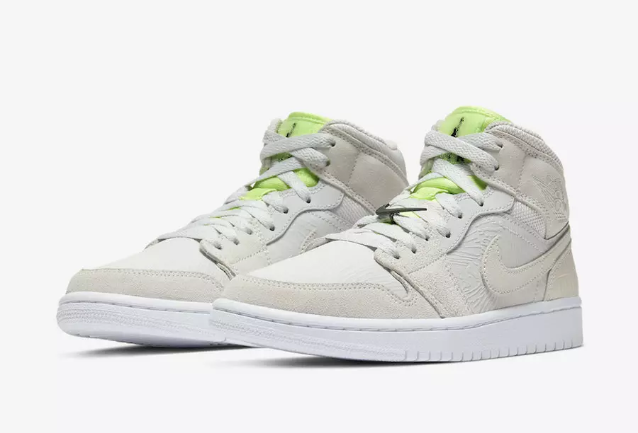 Air Jordan 1 Mid Vast Grey Ghost Green CV3018-001 Թողարկման ամսաթիվ