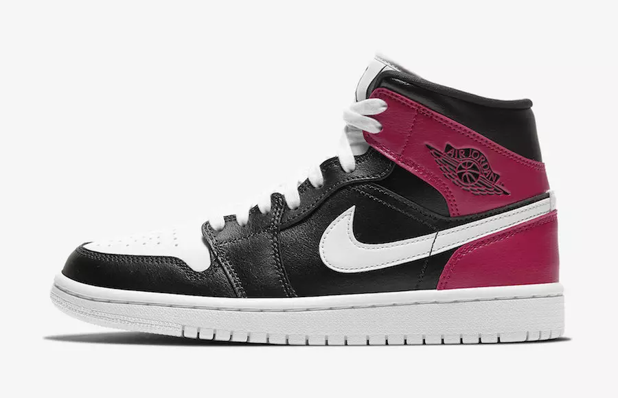 Air Jordan 1 Mid WMNS Black White Noble Red BQ6472-016 väljalaskekuupäev