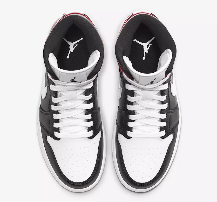 Air Jordan 1 Mid WMNS Black White Noble Red BQ6472-016 Data lansării