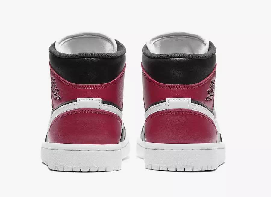 Air Jordan 1 Mid WMNS Qora Oq Noble Red BQ6472-016 Chiqarilgan sanasi