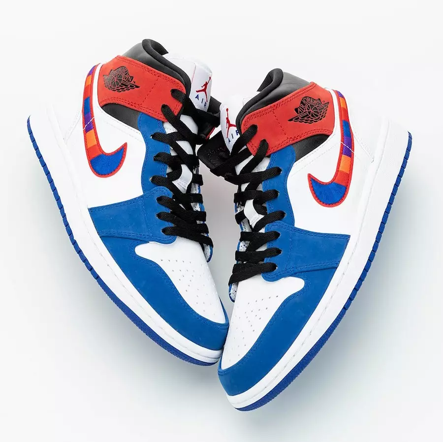 Air Jordan 1 Mid Multicolor Swoosh 852542-146 Data lansării