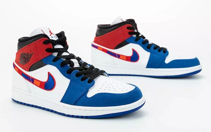 Air Jordan 1 Mid Multicolor Swoosh 852542-146 تاريخ الإصدار