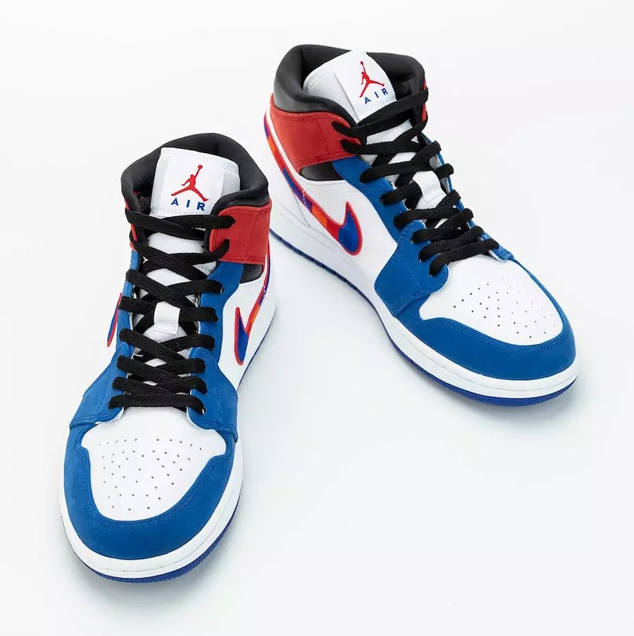 Air Jordan 1 Mid Multicolor Swoosh 852542-146 Udgivelsesdato