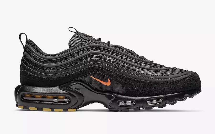 Nike Air Max Plus 97 שווארצע אָראַנדזש CD7862-001 מעלדונג טאָג