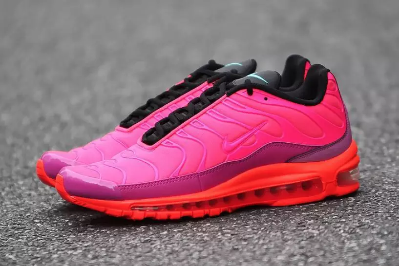 Nike Air Max Plus 97 Racer Pink Hyper Magenta စုစုပေါင်း Crimson Black AH8143-600