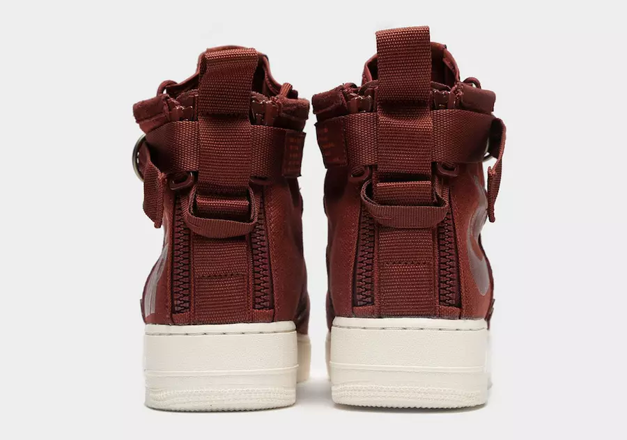 Nike SF-AF1 Orta Bordo Qırmızı Qəhvəyi