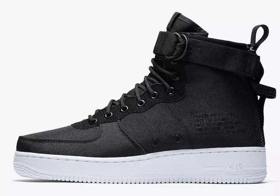 Nike SF-AF1 Mid Nylon Nyeusi 917753-006