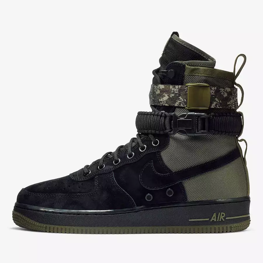 Nike SF-AF1 Yüksek Siyah Zeytin Kamuflajı 864024-004