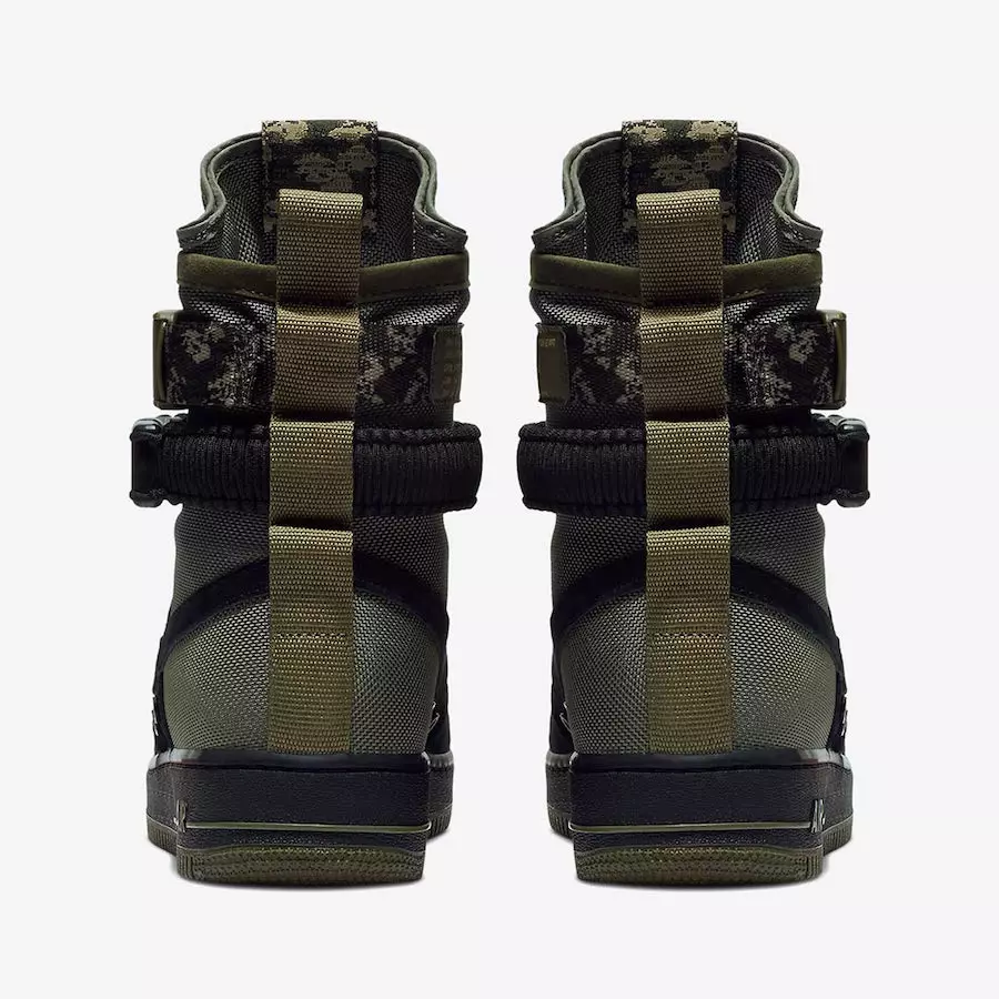 Nike SF-AF1 High Czarny Oliwkowy Camo 864024-004