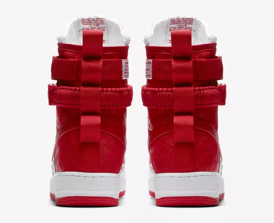 Nike SF-AF1 High White University Red AR1955-100