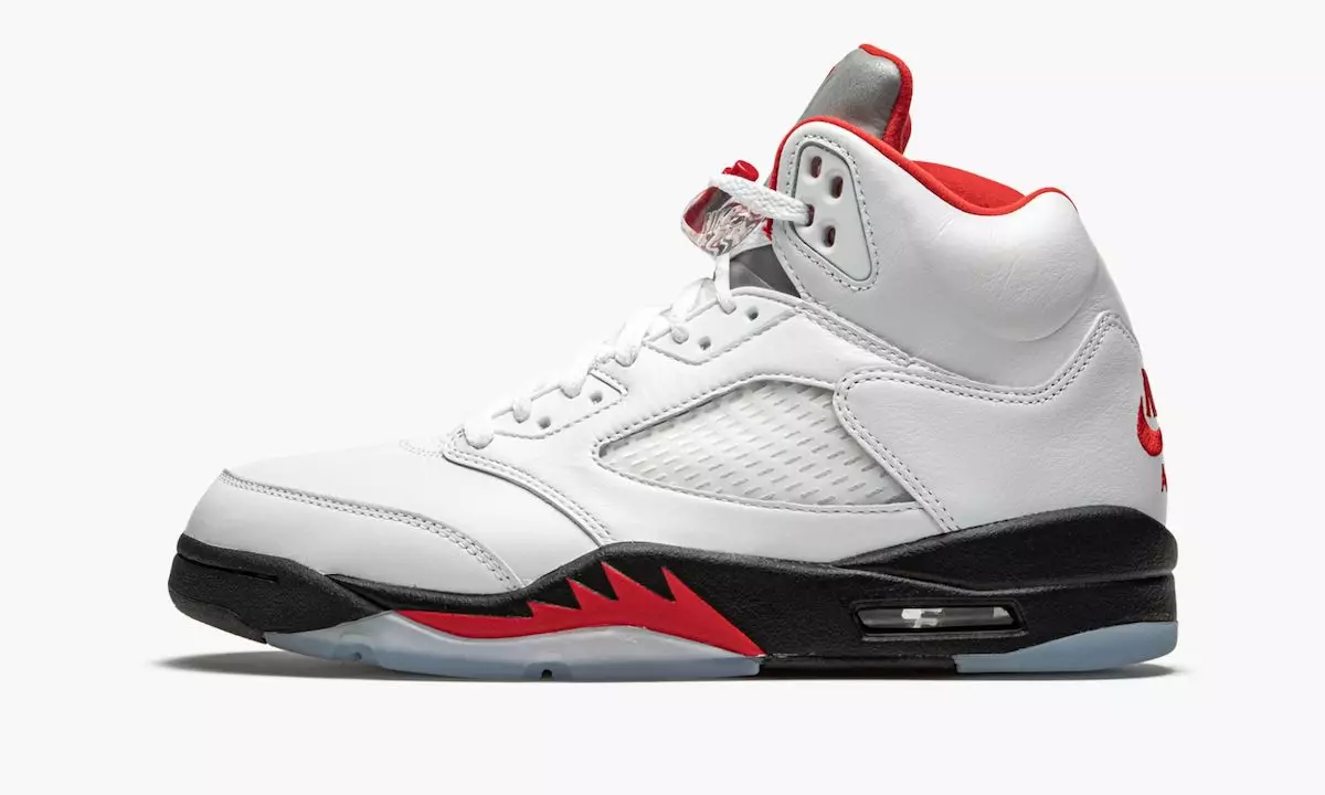 Air Jordan 5 Гал улаан мөнгөн хэл 2020