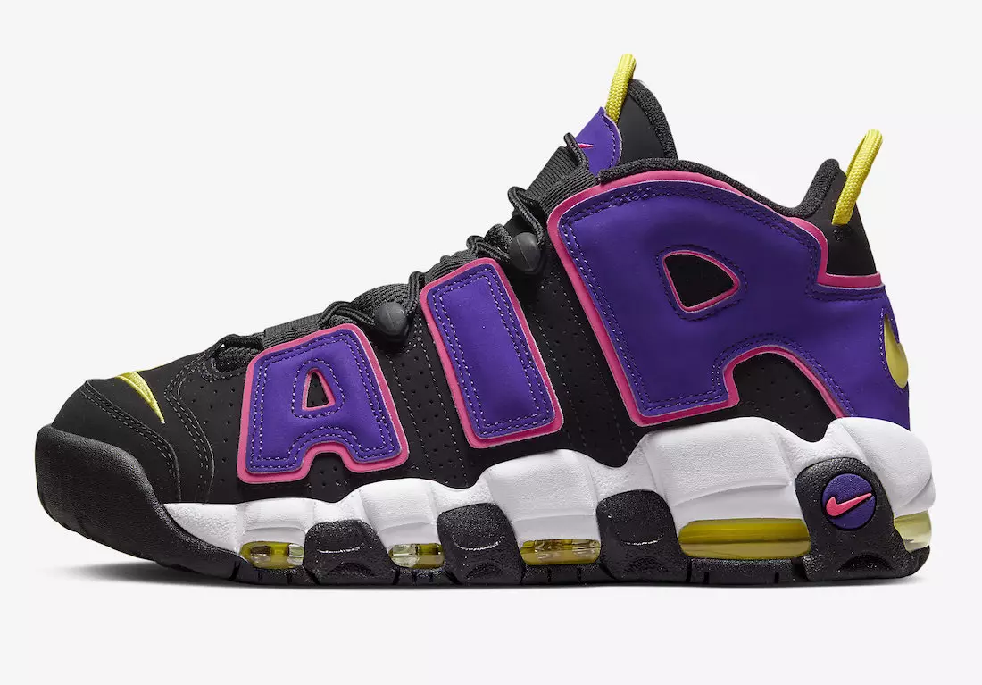 Nike Air More Uptempo Negre Multicolor Court Purple DZ5187-001 Data de llançament