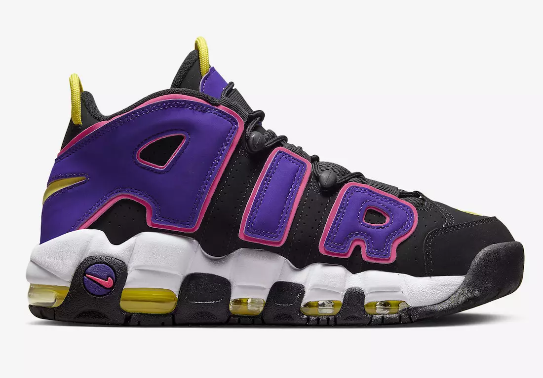 Nike Air More Uptempo Black Multi Color Court Purple DZ5187-001 Дата на издаване