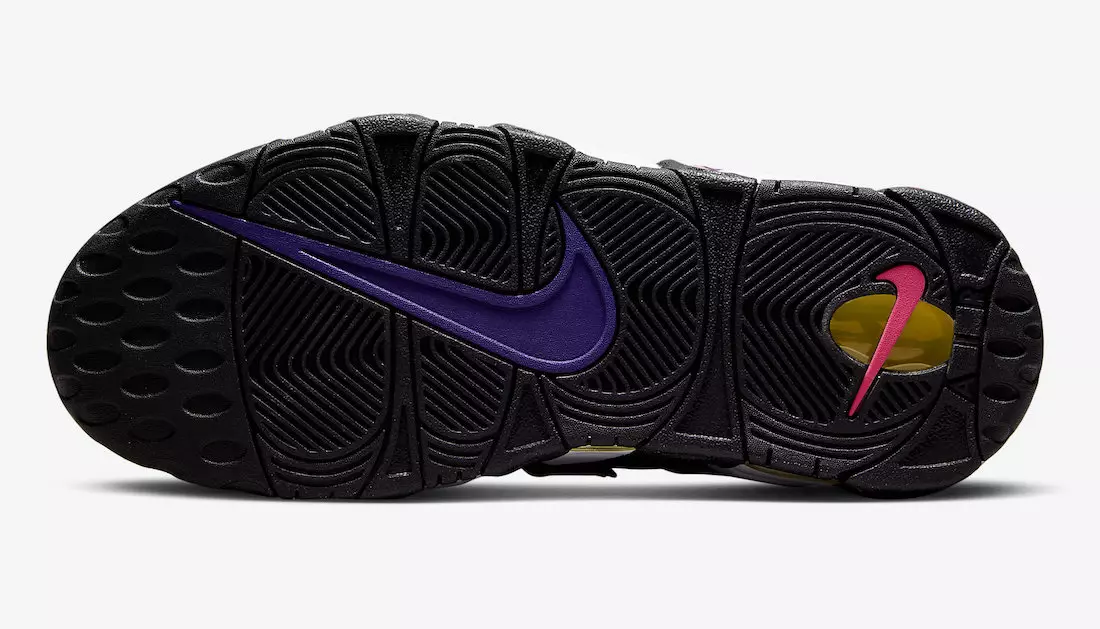 Nike Air More Uptempo Black Multi Color Court Purple DZ5187-001 Tanggal Rilis