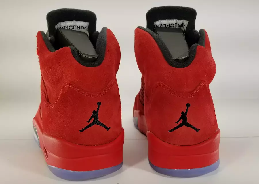 Air Jordan 5 University rood suède