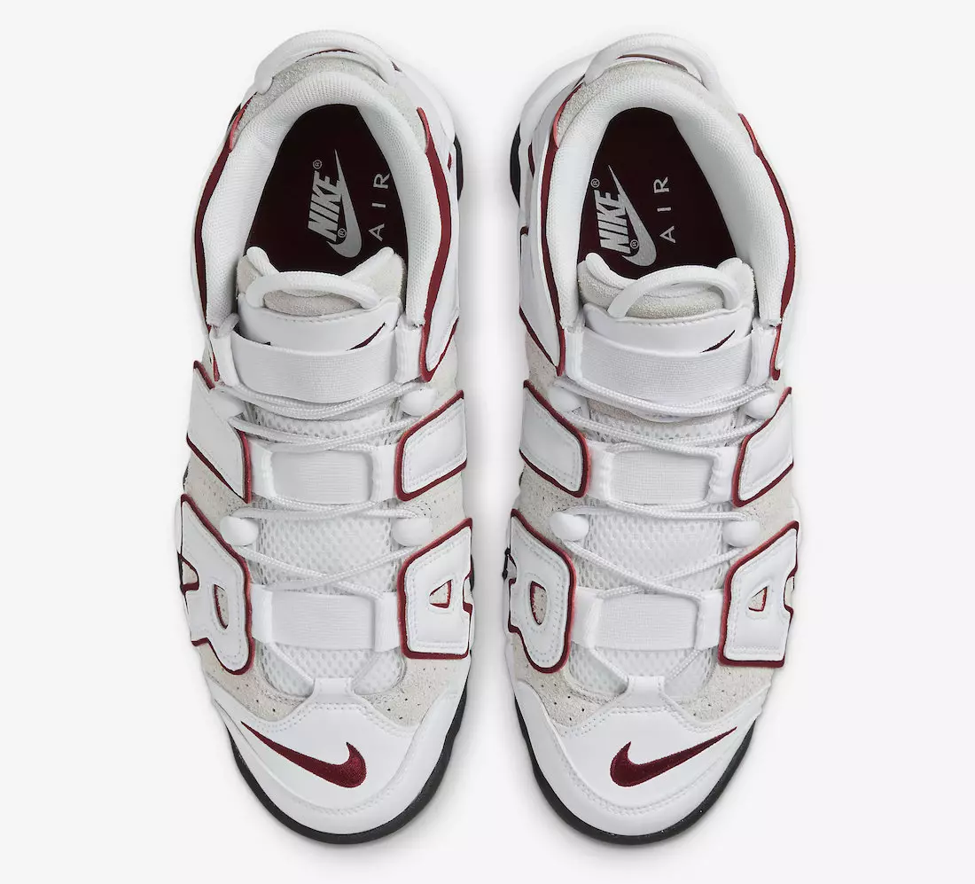 Nike Air More Uptempo White Team Red FB1380-100 Išleidimo data