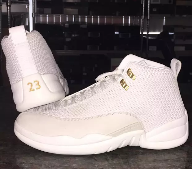 15LAB12 Air Jordan baltas auksas