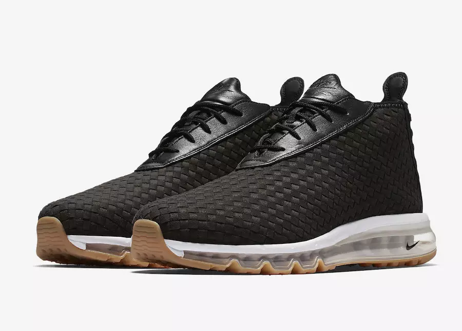 Nike Air Max szőtt csizma fekete gumi 921854-003