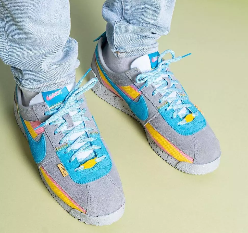 Union Nike Cortez Grigio Blu DR1413-002 Data di rilascio