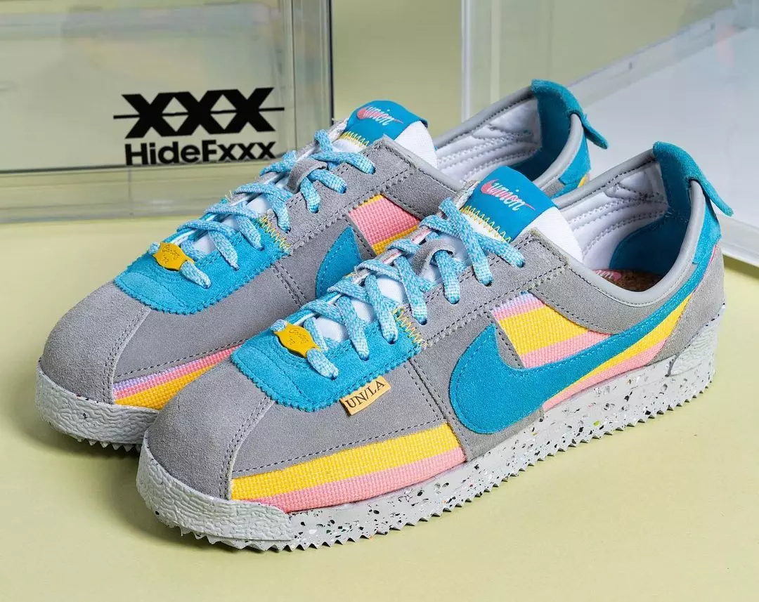 Union Nike Cortez Grey Blue DR1413-002 Дата на издаване