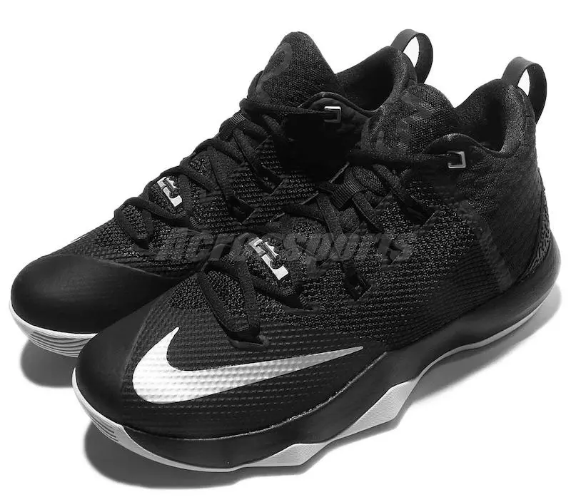 Nike LeBron Ambassador 9 Preto Branco Prateado