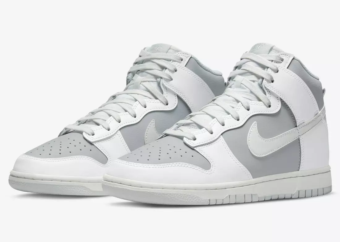 Nike Dunk High Grå Vit DJ6189-100 Releasedatum