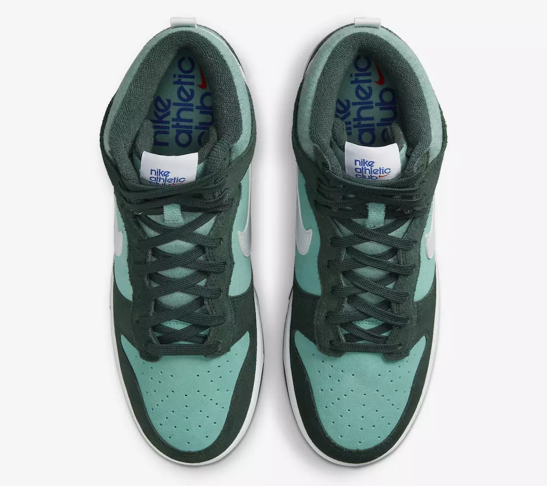 Date de sortie de la Nike Dunk High Athletic Club Pro Vert Teal Blanc DJ6152-300