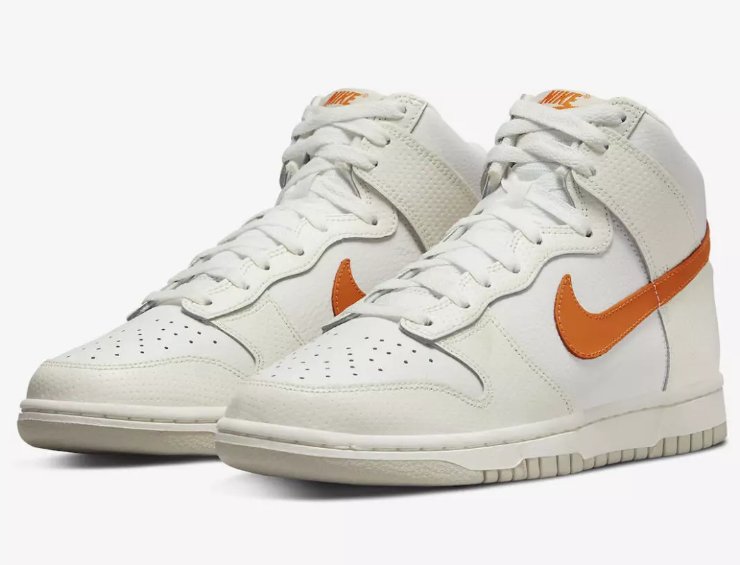 Санаи нашри Nike Dunk High White Orange DV6986-100