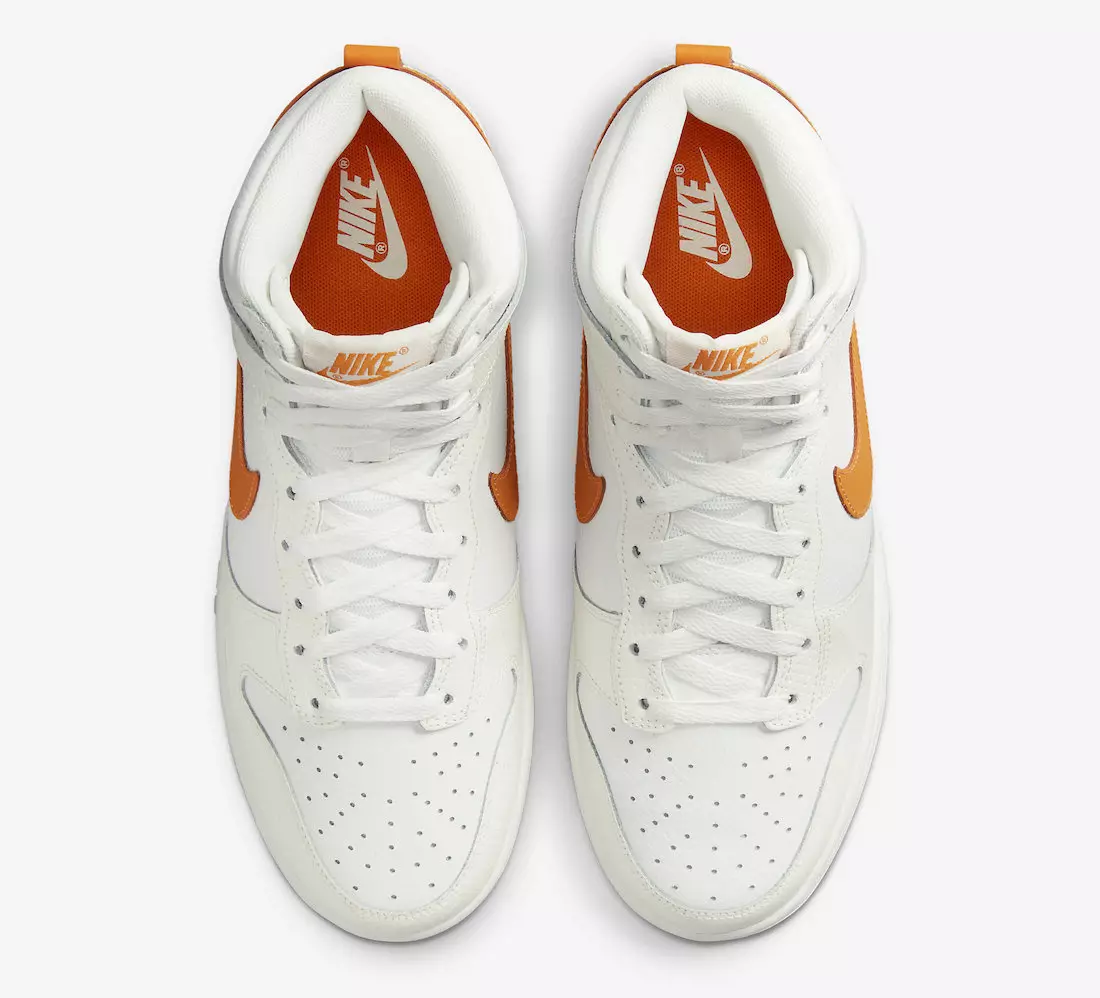 Nike Dunk High White Orange DV6986-100 Data de lançamento