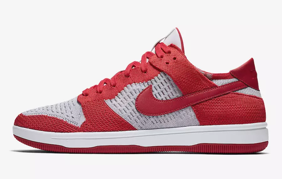 Nike Dunk Low Flyknit Université Rouge Loup Gris 917746-600