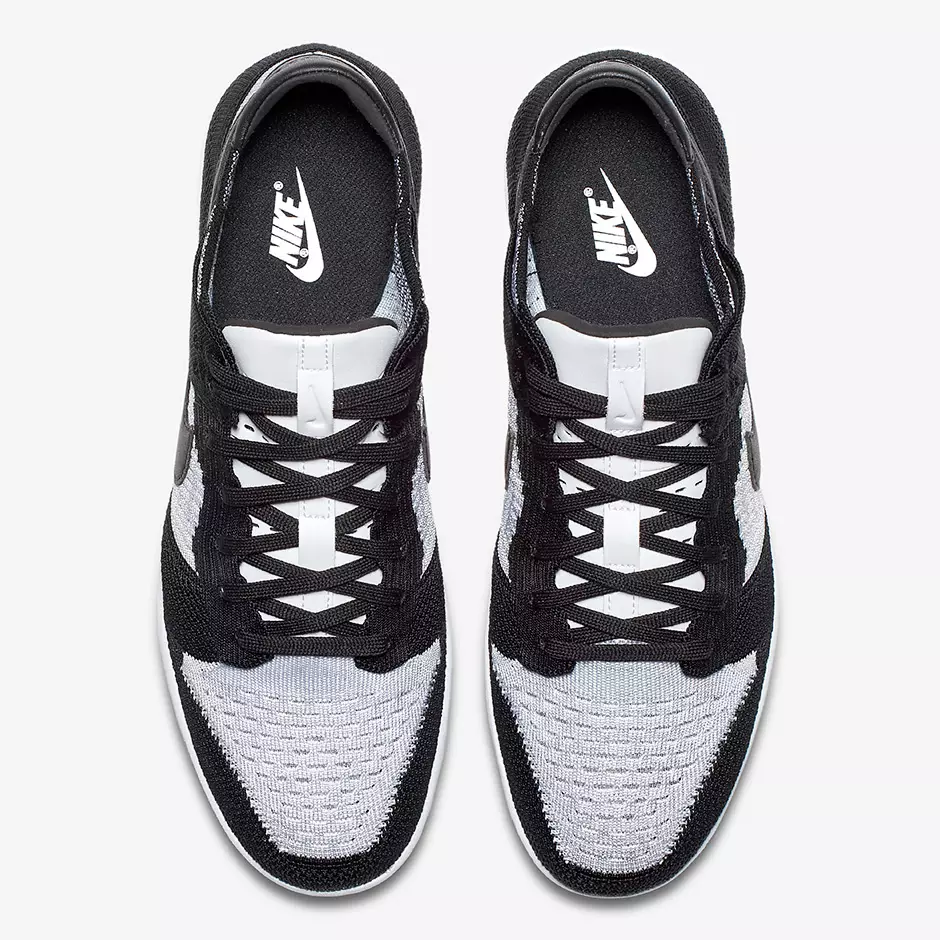 Nike Dunk Low Flyknit White Black 917746-100