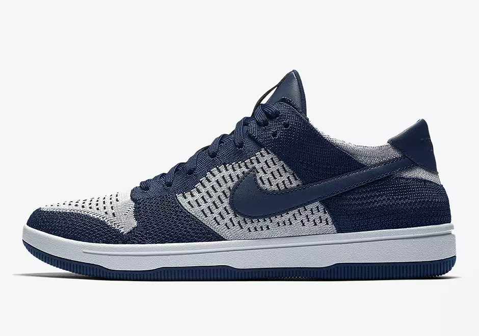 Nike Dunk Low Flyknit College Тэнгисийн цэргийн чонон саарал 917746-400