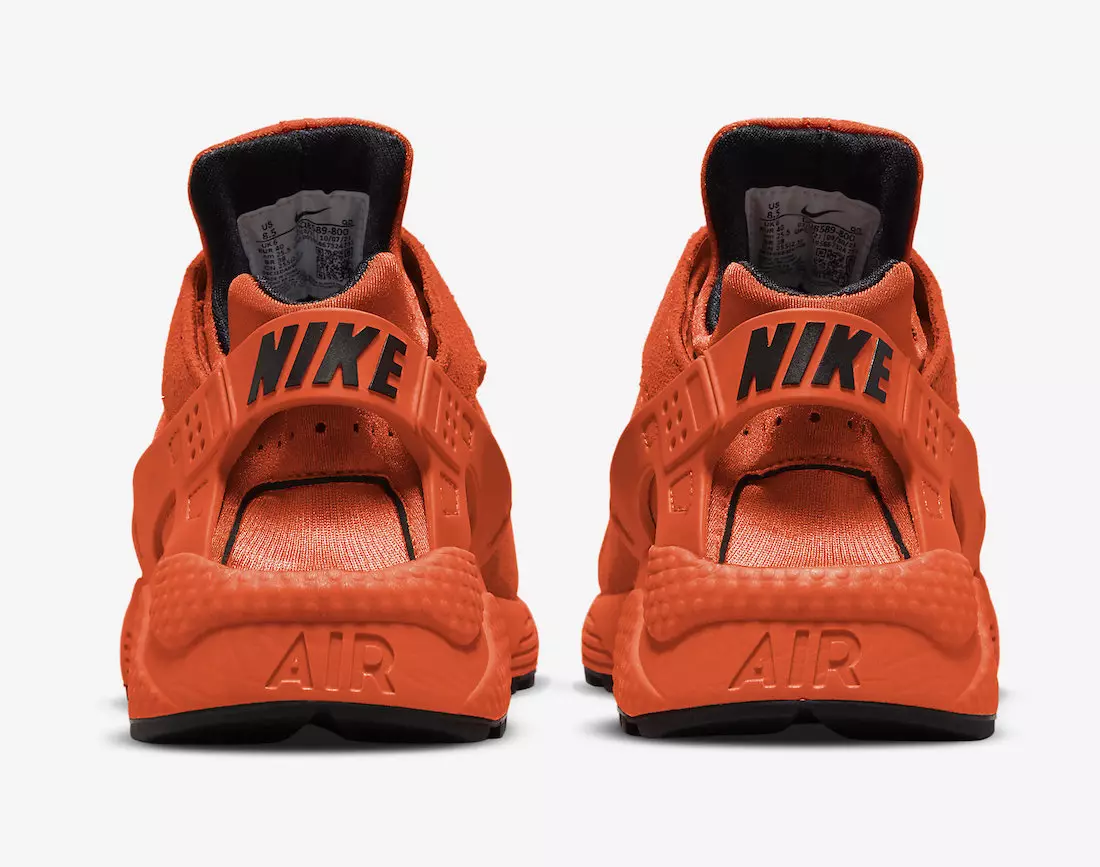 Дата на издаване на Nike Air Huarache Orange Black DQ8589-800